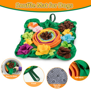 PUHOHUN Snuffle Mat for Dogs - Dog Toys to Keep Them Busy | Dog Puzzle Slow Feeder Treat Toy | Interactive Dog Toys and Dog Feeding Mats | Dog Lick Mat Enhancement