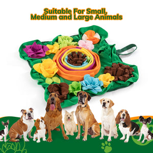 PUHOHUN Snuffle Mat for Dogs - Dog Toys to Keep Them Busy | Dog Puzzle Slow Feeder Treat Toy | Interactive Dog Toys and Dog Feeding Mats | Dog Lick Mat Enhancement