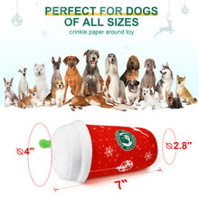 Load image into Gallery viewer, PUHOHUN Christmas Plush Dog Toys for Large Chewers Drink Shape Squeaky Dog Toy Stuffed Interactive Dog Toy Gifts for Dog Birthday Durable Chew Toy for Small Medium Large Dog
