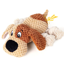 Load image into Gallery viewer, PUHOHUN Squeaky Dog Toys Dog Plush Toy for Large Chewers Dog Toys with Crinkle Paper and Squeaker Tug of War Dog Toys
