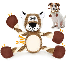 Load image into Gallery viewer, PUHOHUN Squeaky Dog Toys Dog Plush Toy for Large Chewers Dog Toys with Crinkle Paper and Squeaker Tug of War Dog Toys
