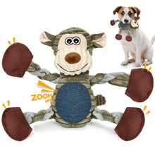 Load image into Gallery viewer, PUHOHUN Plush Dog Toy for Chewers, Interactive Squeaky Toys, Stuffed Animal with Cotton Material and Crinkle Paper, Ideal Chewing Toys for Dogs
