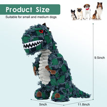 Load image into Gallery viewer, PUHOHUN Squeaky Dog Toys Dog Plush Toy for Large Chewers Dog Toys with Crinkle Paper and Squeaker Tug of War Dog Toys (Brown, Dragon)
