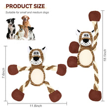 Load image into Gallery viewer, PUHOHUN Squeaky Dog Toys Dog Plush Toy for Large Chewers Dog Toys with Crinkle Paper and Squeaker Tug of War Dog Toys
